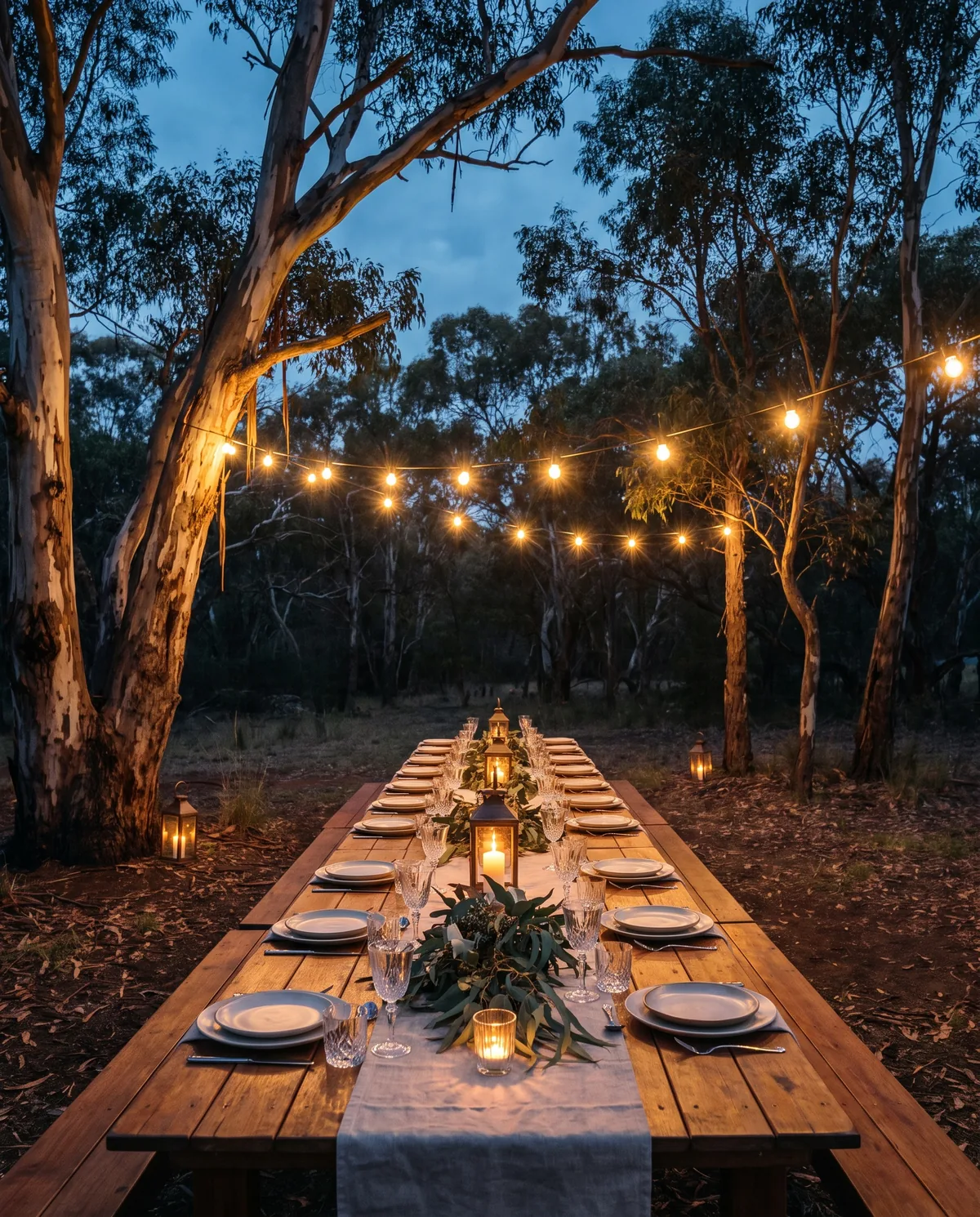 Private bush dinner